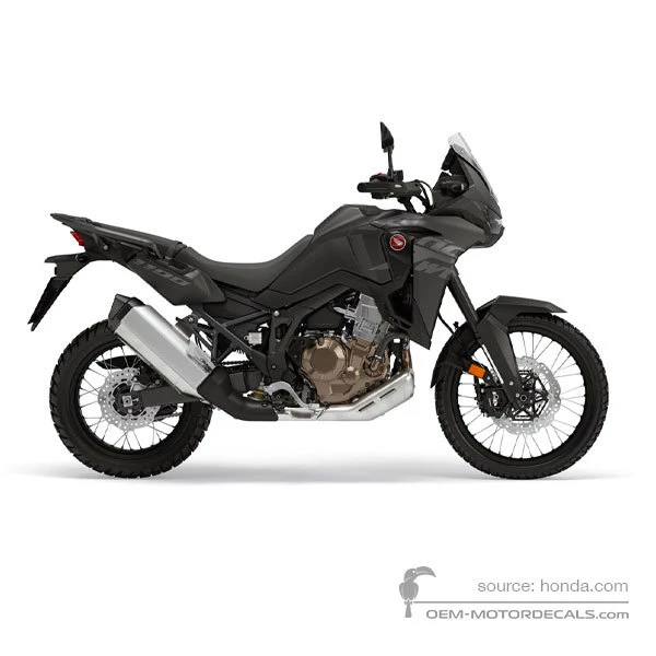 Adesivi per Honda CRF1100 AFRICA TWIN 2023 - Nero • Honda Adesivi OEM