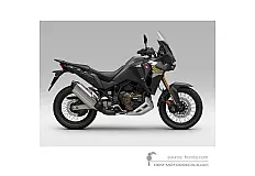 Autocollants pour Honda CRF1100L AFRICA TWIN ADVENTURE SPORTS 2024 - Noir • Honda Autocollants OEM
