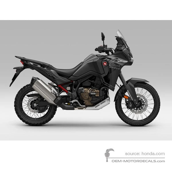 Decals for Honda CRF1100L AFRICA TWIN 2024 - Black • Honda OEM Decals
