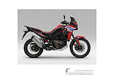 Autocollants pour Honda CRF1100L AFRICA TWIN 2024 - Rouge • Honda Autocollants OEM