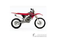Naklejki do Honda CRF250X 2004 - Czerwony • Honda Naklejki OEM