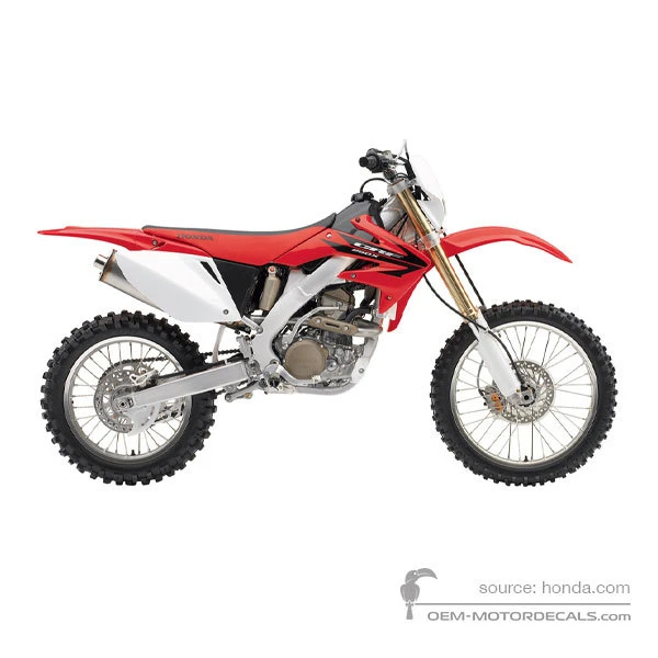 Aufkleber für Honda CRF250X 2006 - Rot • Honda OEM-Aufkleber