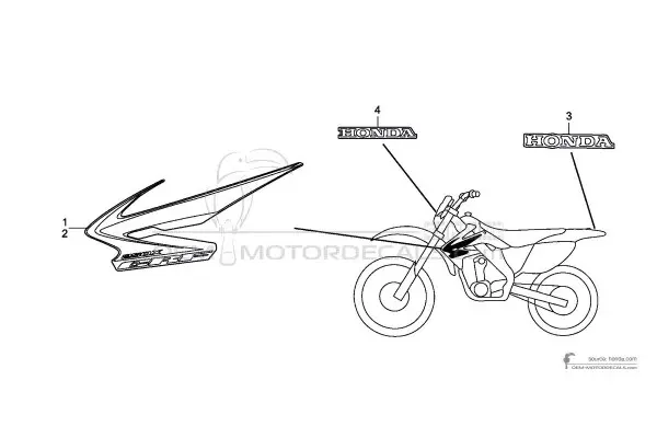 Honda CRF250X 2008 - Rot