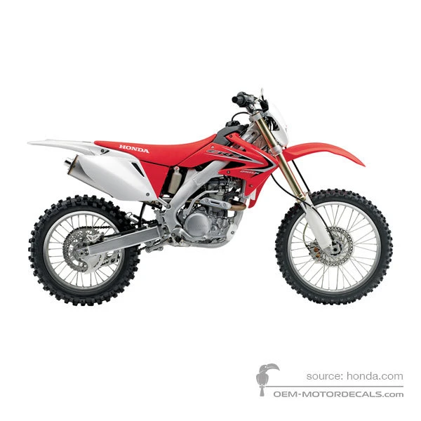 Pegatinas para Honda CRF250X 2013 - Rojo • Honda Pegatinas OEM