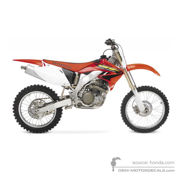 Adesivi per Honda CRF450R 2003 - Rosso • Honda Adesivi OEM