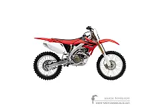 Stickers voor Honda CRF450R 2007 - Rood • Honda OEM Stickers