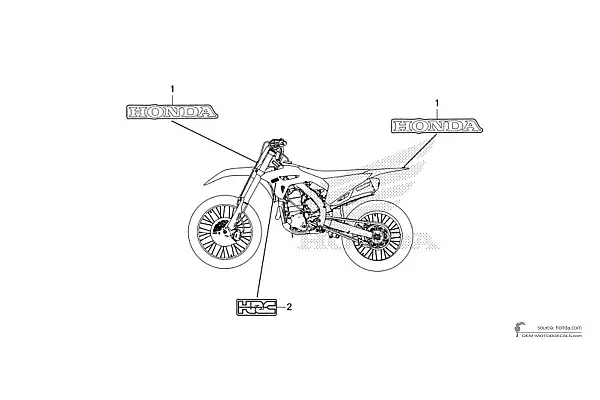 Honda CRF450R 2021 - Rood
