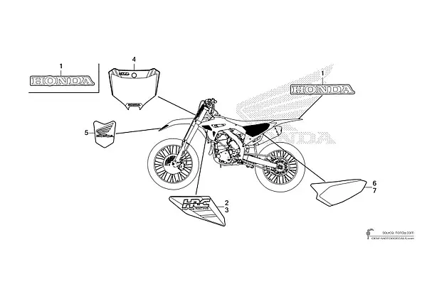 Honda CRF450R 50th Anniversary 2023 - Rouge
