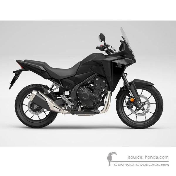 Decals for Honda NX500 2024 - Black • Honda OEM Decals