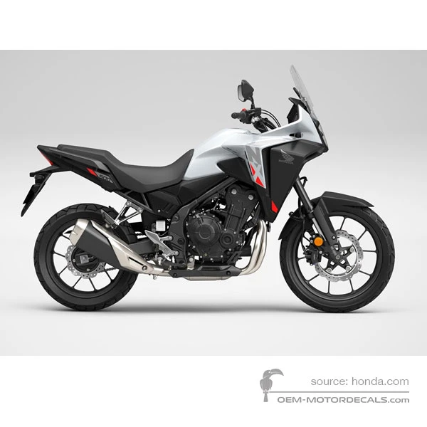 Decals for Honda NX500 2024 - White • Honda OEM Decals