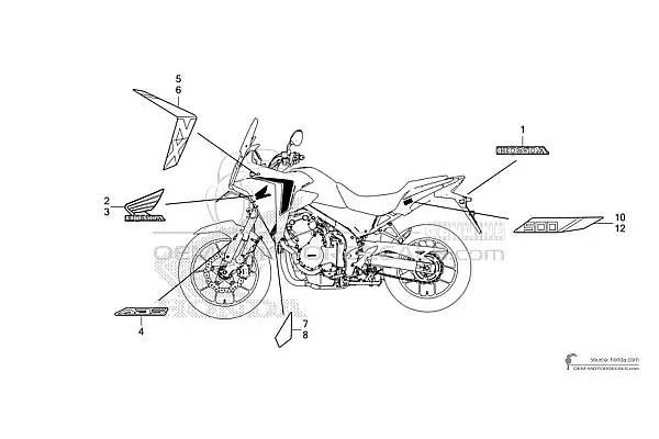 Honda NX500 2024 - White