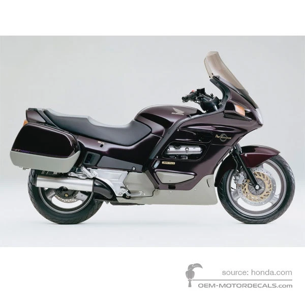 Stickers voor Honda ST1100 ABS PAN EUROPEAN 1994 - Paars • Honda OEM Stickers