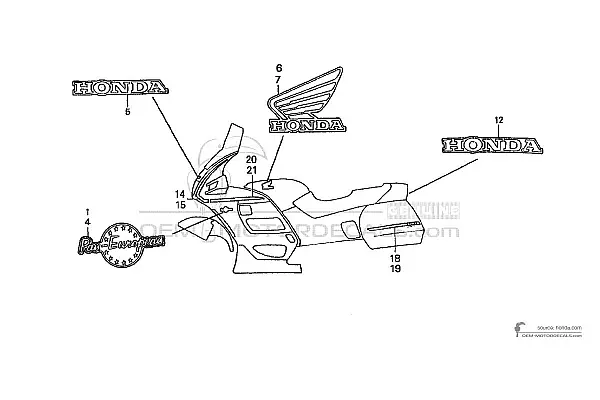 Honda ST1100 PAN EUROPEAN 1994 - Czerwony
