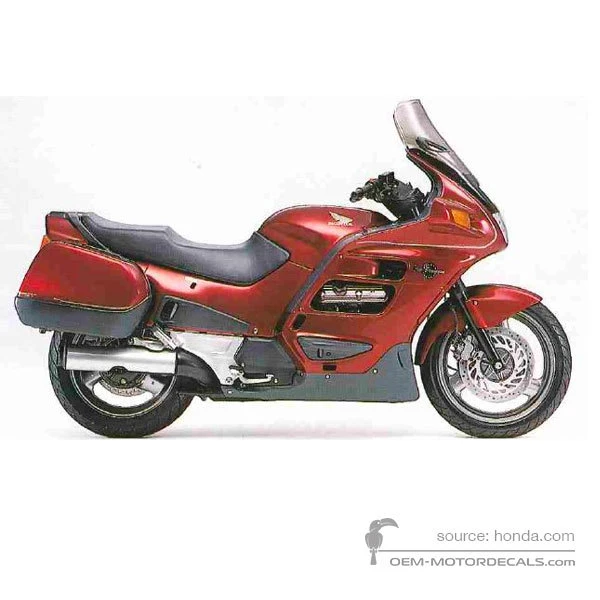 Adesivi per Honda ST1100 PAN EUROPEAN 1997 - Rosso • Honda Adesivi OEM