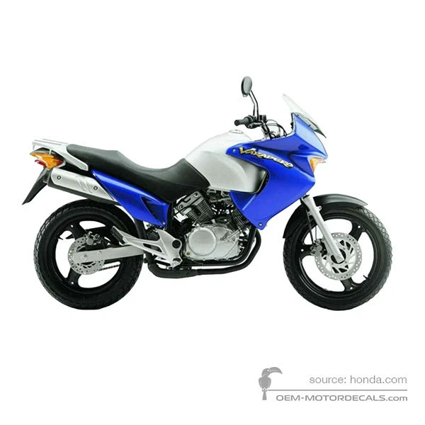 Decals for Honda XL125V VARADERO 2002 - Blue • Honda OEM Decals