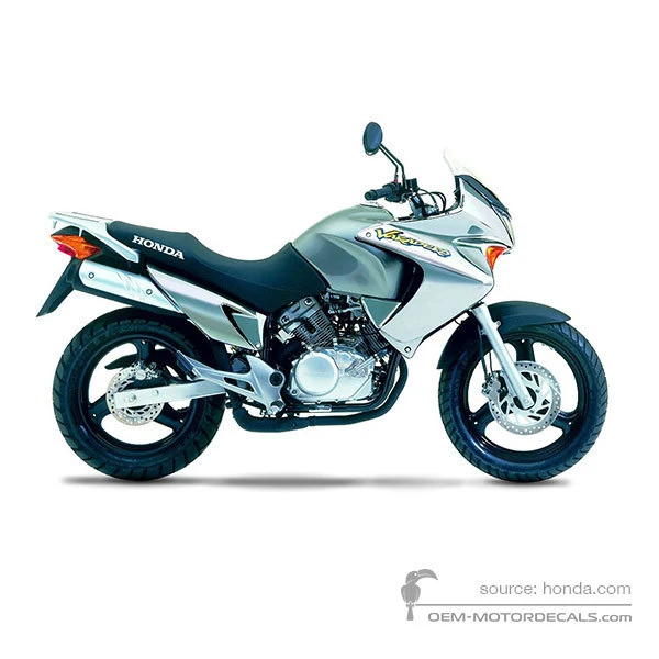 Adesivi per Honda XL125V VARADERO 2003 - Argento • Honda Adesivi OEM