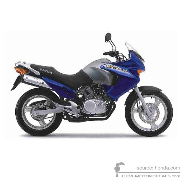 Stickers voor Honda XL125V VARADERO 2004 - Blauw • Honda OEM Stickers
