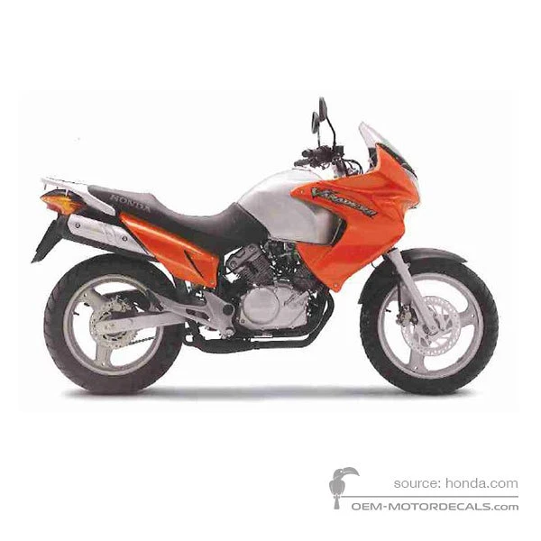 Aufkleber für Honda XL125V VARADERO 2006 - Orange • Honda OEM-Aufkleber