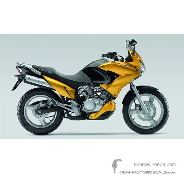 Stickers voor Honda XL125V VARADERO 2008 - Geel • Honda OEM Stickers