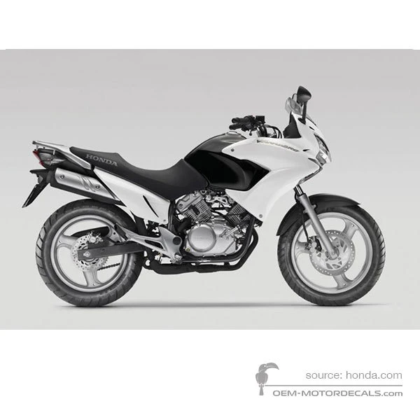 Stickers voor Honda XL125V VARADERO 2009 - Wit • Honda OEM Stickers