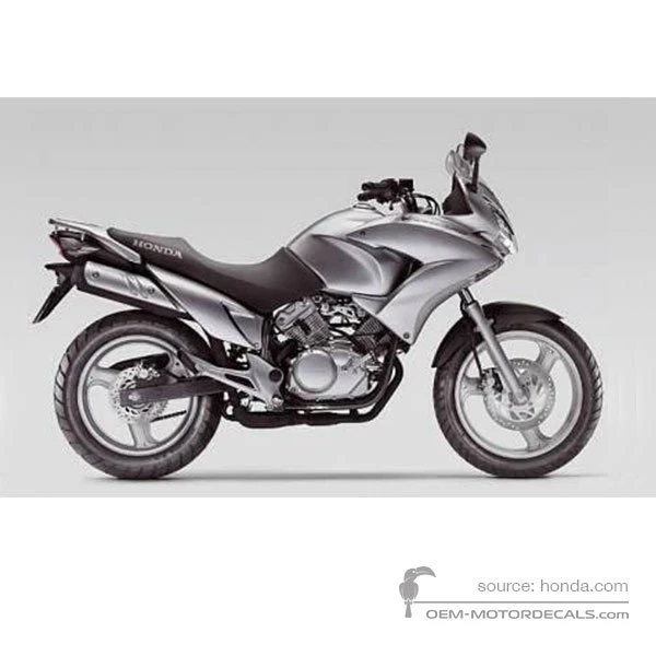 Decals for Honda XL125V VARADERO 2010 - Silver • Honda OEM Decals