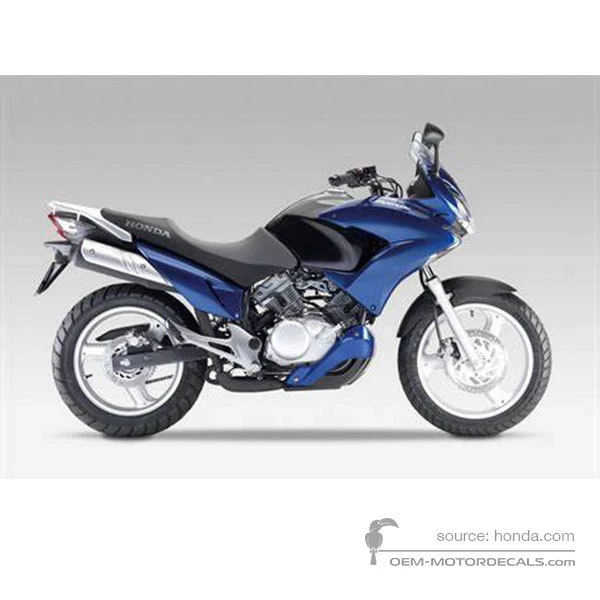 Adesivi per Honda XL125V VARADERO 2009 - Blu • Honda Adesivi OEM