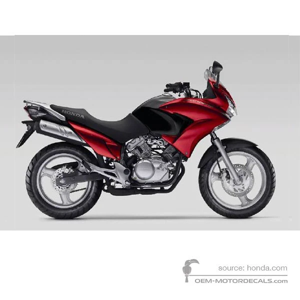 Adesivi per Honda XL125V VARADERO 2011 - Rosso • Honda Adesivi OEM