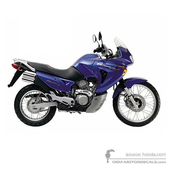 Naklejki do Honda XL650V TRANSALP 2002 - Niebieski • Honda Naklejki OEM