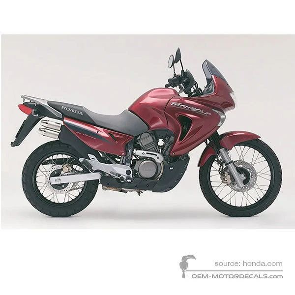 Decals for Honda XL650V TRANSALP 2006 - Red • Honda OEM Decals