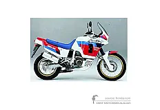 Autocollants pour Honda XRV750 AFRICA TWIN 1990 - Blanc • Honda Autocollants OEM