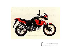Stickers voor Honda XRV750 AFRICA TWIN 1991 - Zwart • Honda OEM Stickers