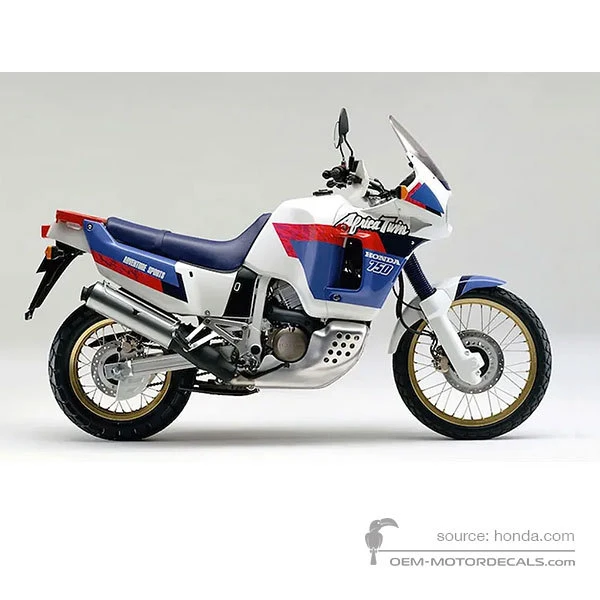 Naklejki do Honda XRV750 AFRICA TWIN 1992 - Biały • Honda Naklejki OEM