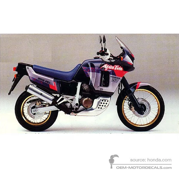 Stickers voor Honda XRV750 AFRICA TWIN 1992 - Blauw • Honda OEM Stickers
