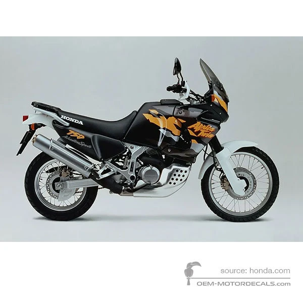 Stickers voor Honda XRV750 AFRICA TWIN 1996 - Zwart • Honda OEM Stickers