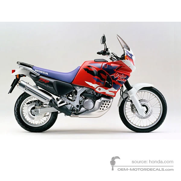 Naklejki do Honda XRV750 AFRICA TWIN 1996 - Czerwony • Honda Naklejki OEM