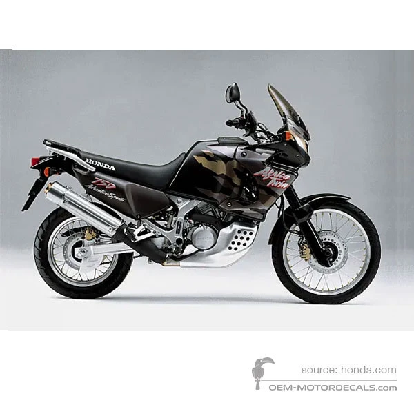 Pegatinas para Honda XRV750 AFRICA TWIN 1997 - Negro • Honda Pegatinas OEM
