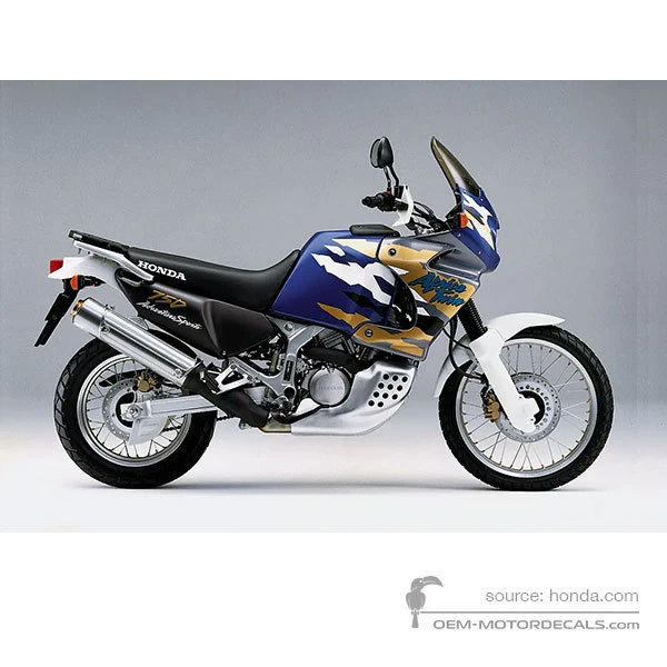 Naklejki do Honda XRV750 AFRICA TWIN 1997 - Niebieski • Honda Naklejki OEM