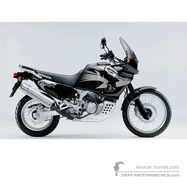 Aufkleber für Honda XRV750 AFRICA TWIN 2000 - Schwarz • Honda OEM-Aufkleber