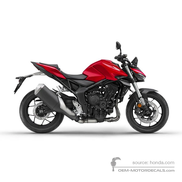 Pegatinas para Honda CB1000 HORNET 2025 - Rojo • Honda Pegatinas OEM