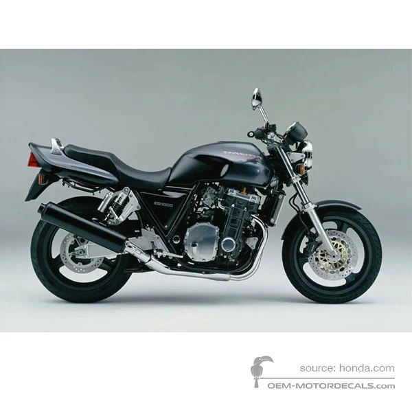 Decals for Honda CB1000F 1993 - Black • Honda OEM Decals