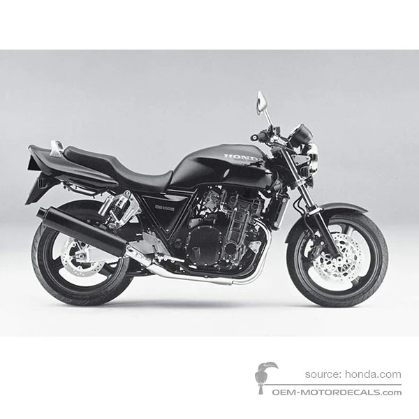 Pegatinas para Honda CB1000F 1995 - Negro • Honda Pegatinas OEM