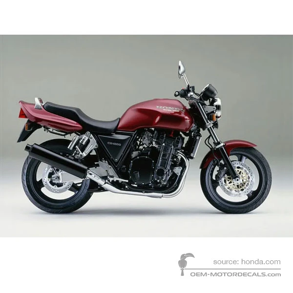Adesivi per Honda CB1000F 1996 - Rosso • Honda Adesivi OEM