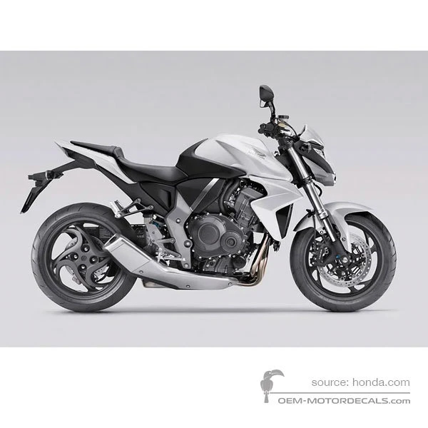 Stickers voor Honda CB1000R 2010 - Wit • Honda OEM Stickers