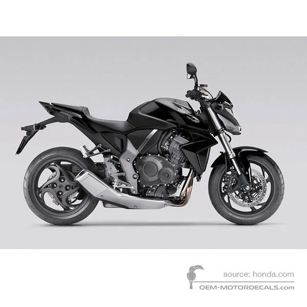 Stickers voor Honda CB1000R 2010 - Zwart • Honda OEM Stickers