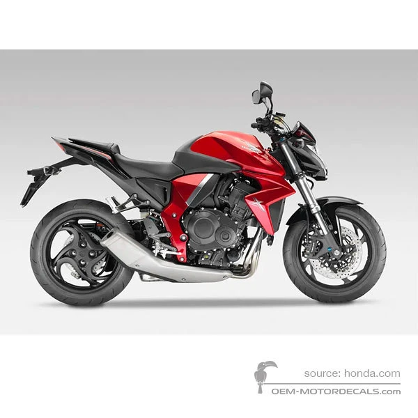 Stickers voor Honda CB1000R 2010 - Rood • Honda OEM Stickers