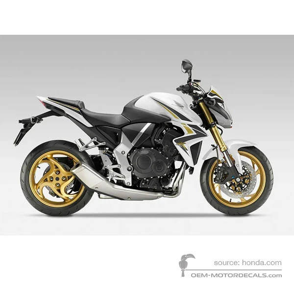 Stickers voor Honda CB1000R 2014 - Wit • Honda OEM Stickers