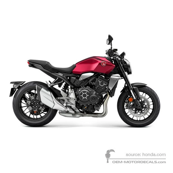 Naklejki do Honda CB1000R 2023 - Czerwony • Honda Naklejki OEM
