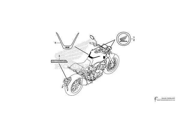 Honda CB1000R 2023 - Blauw