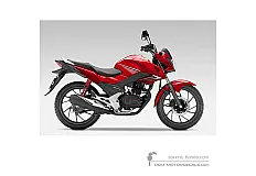 Adesivi per Honda CB125F 2015 - Rosso • Honda Adesivi OEM