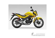 Pegatinas para Honda CB125F 2015 - Amarillo • Honda Pegatinas OEM